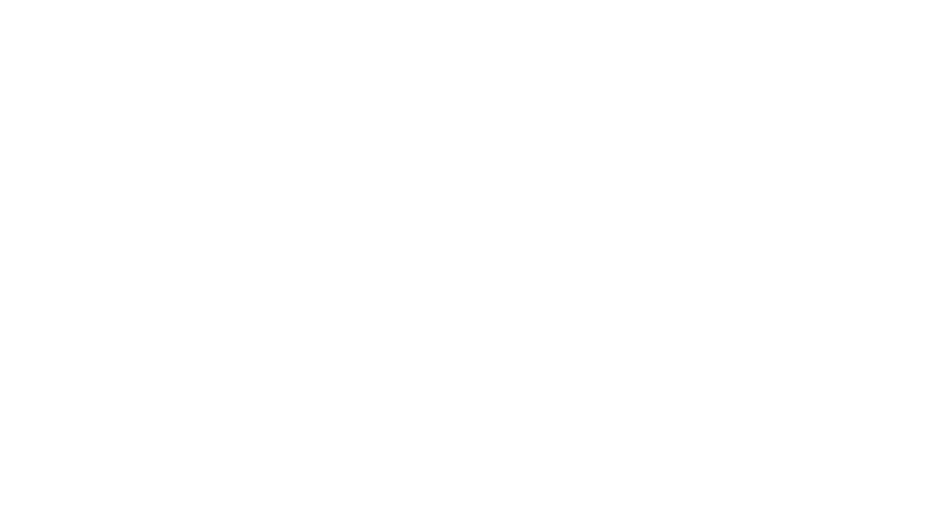 Ícone vetorial transparente mostrando profissional com notebook e ícones de foguete, alvo e megafone representando estratégias de marketing digital