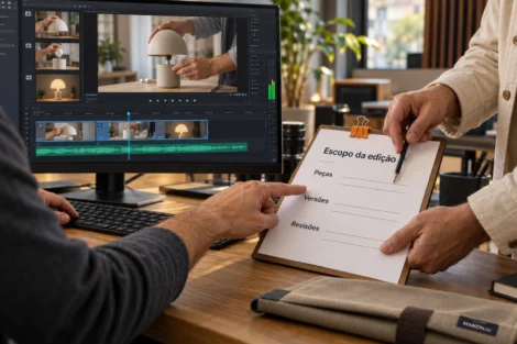 Contratar editor de vídeo: compare escopo e entrega