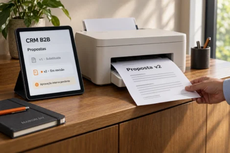 CRM B2B: compare propostas, versões e aprovações