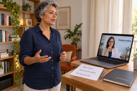 Melhor curso de oratória online: compare prática e orientação