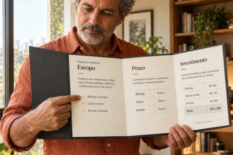 Proposta comercial: modelo para definir escopo e preço